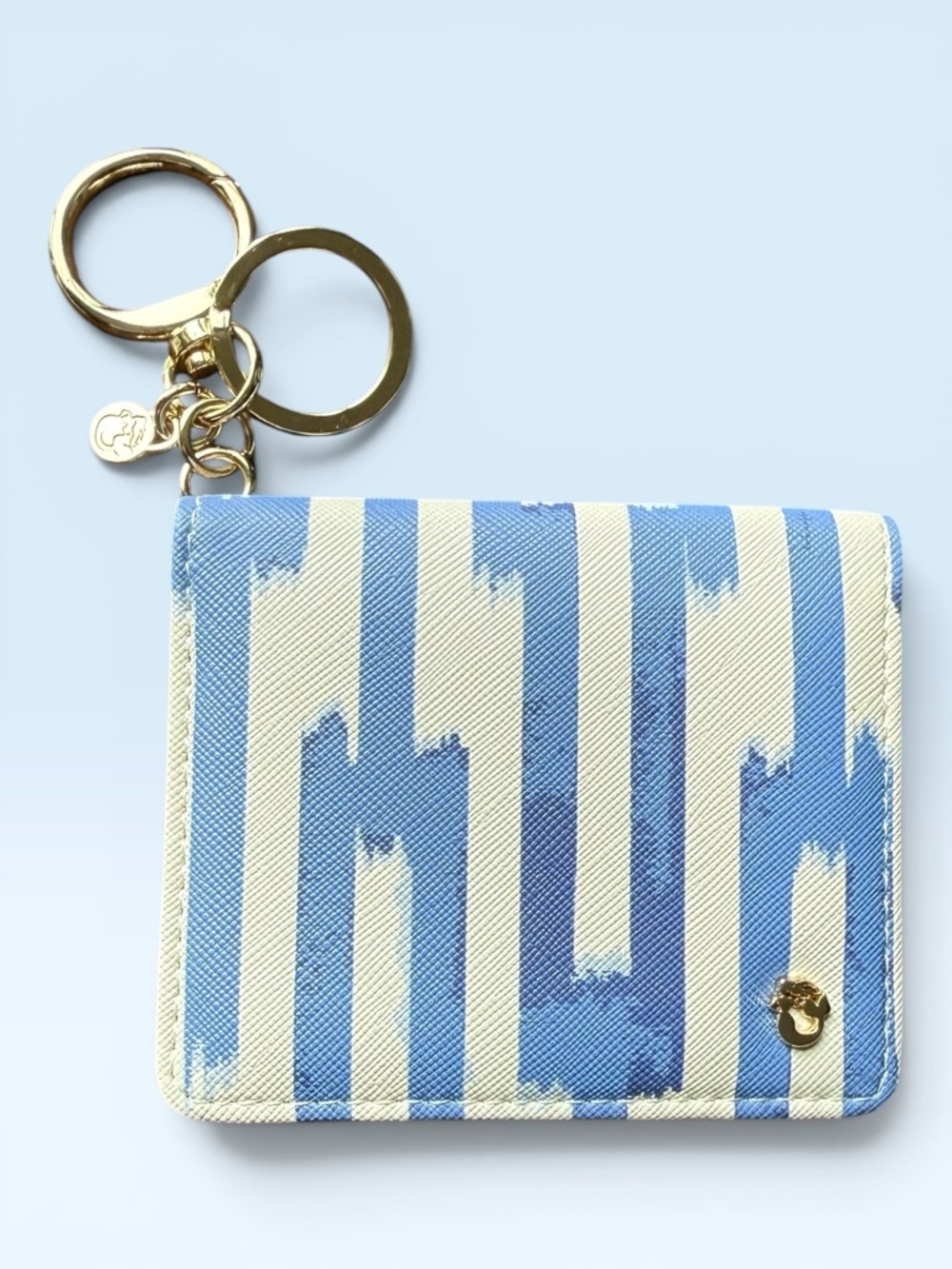 Retired Spartina 449 Oyster Alley ID/Key Snap Wallet